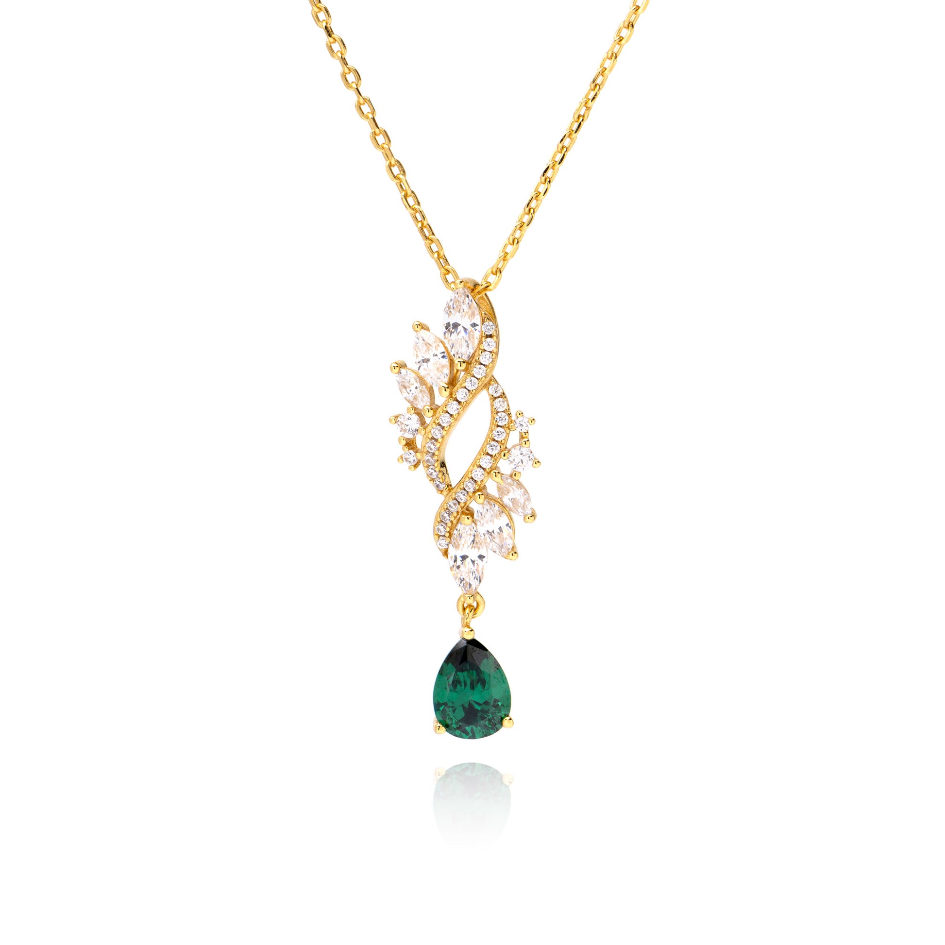 Collana Gemma di Eleganza, bagno in oro 18k – vista prodotto