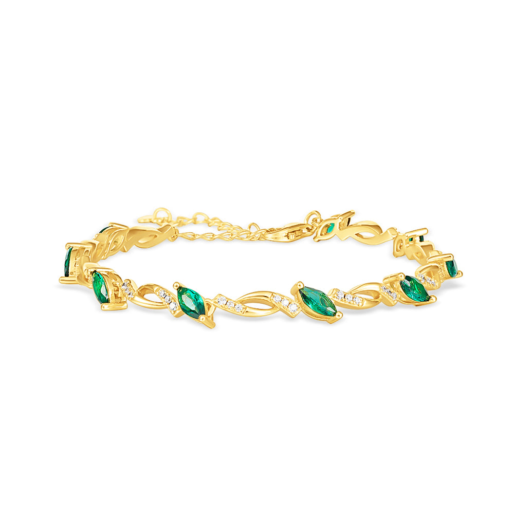 Bracciale Gemme di Eleganza, bagno in oro 18k – vista prodotto