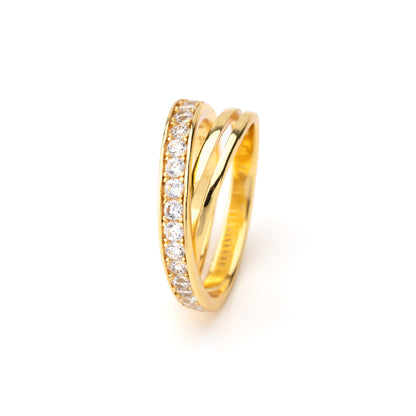 Anello Incontro Fatale, bagno in oro 18k – vista prodotto