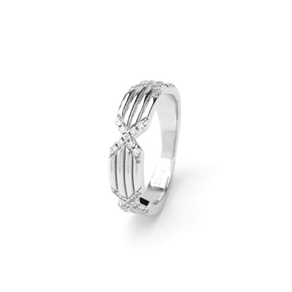 Anello Alchimia Brillante, bagno di rodio – vista prodotto