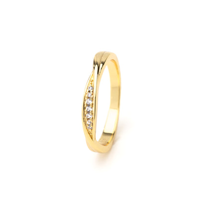 Anello Soffio di Purezza, bagno in oro 18k – vista prodotto
