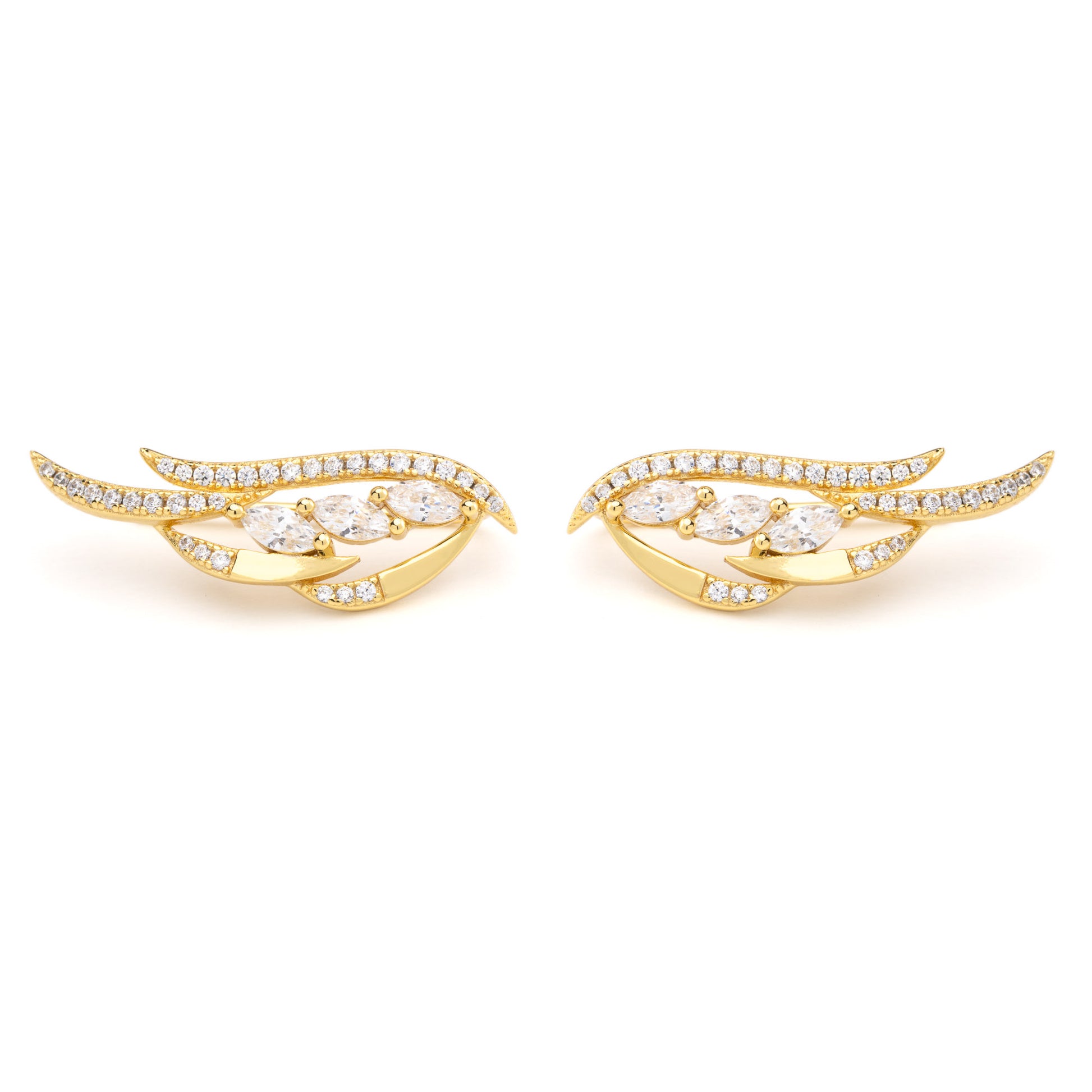 Orecchini Sguardo d'Intesa, bagno in oro 18k – dettaglio