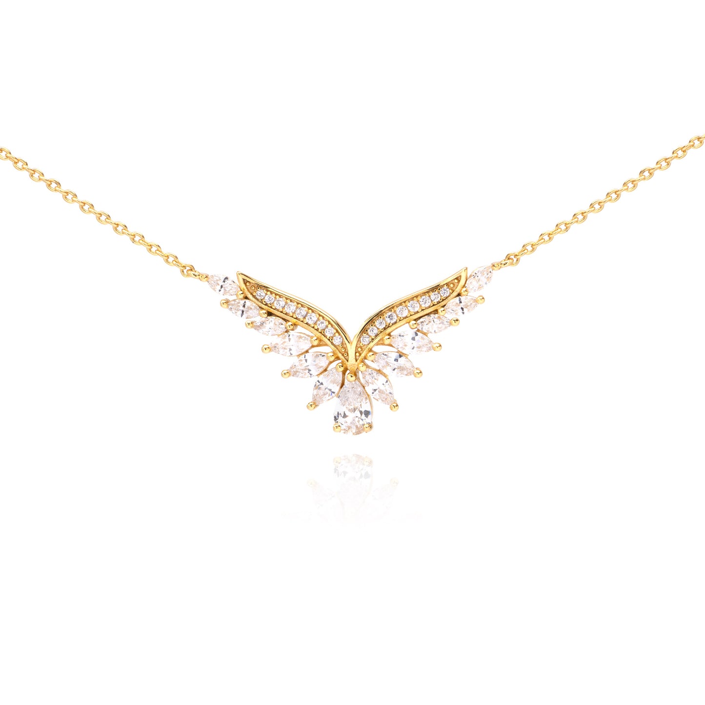 Collana Luce Ascendente, bagno in oro 18k – vista prodotto