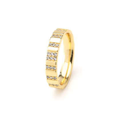 Anello Ritmo di Luce, bagno in oro 18k – vista prodotto