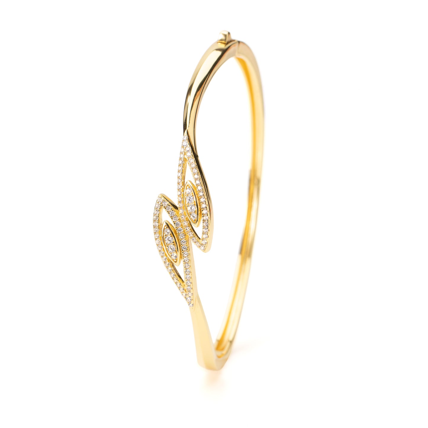 Bangle Gocce di Luce, bagno in oro 18k – vista prodotto