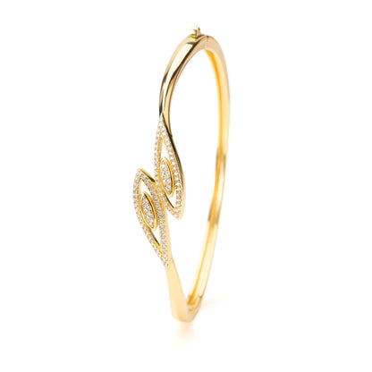 Bangle Gocce di Luce, bagno in oro 18k – vista prodotto
