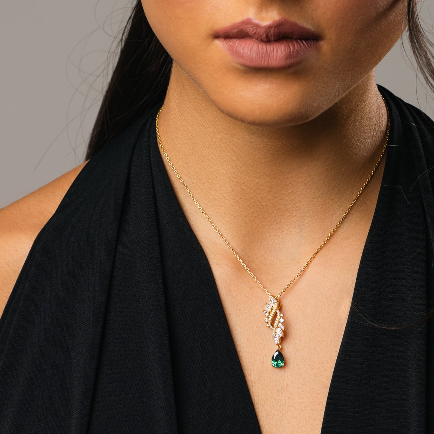 Collana Gemma di Eleganza, bagno in oro 18k – dettaglio