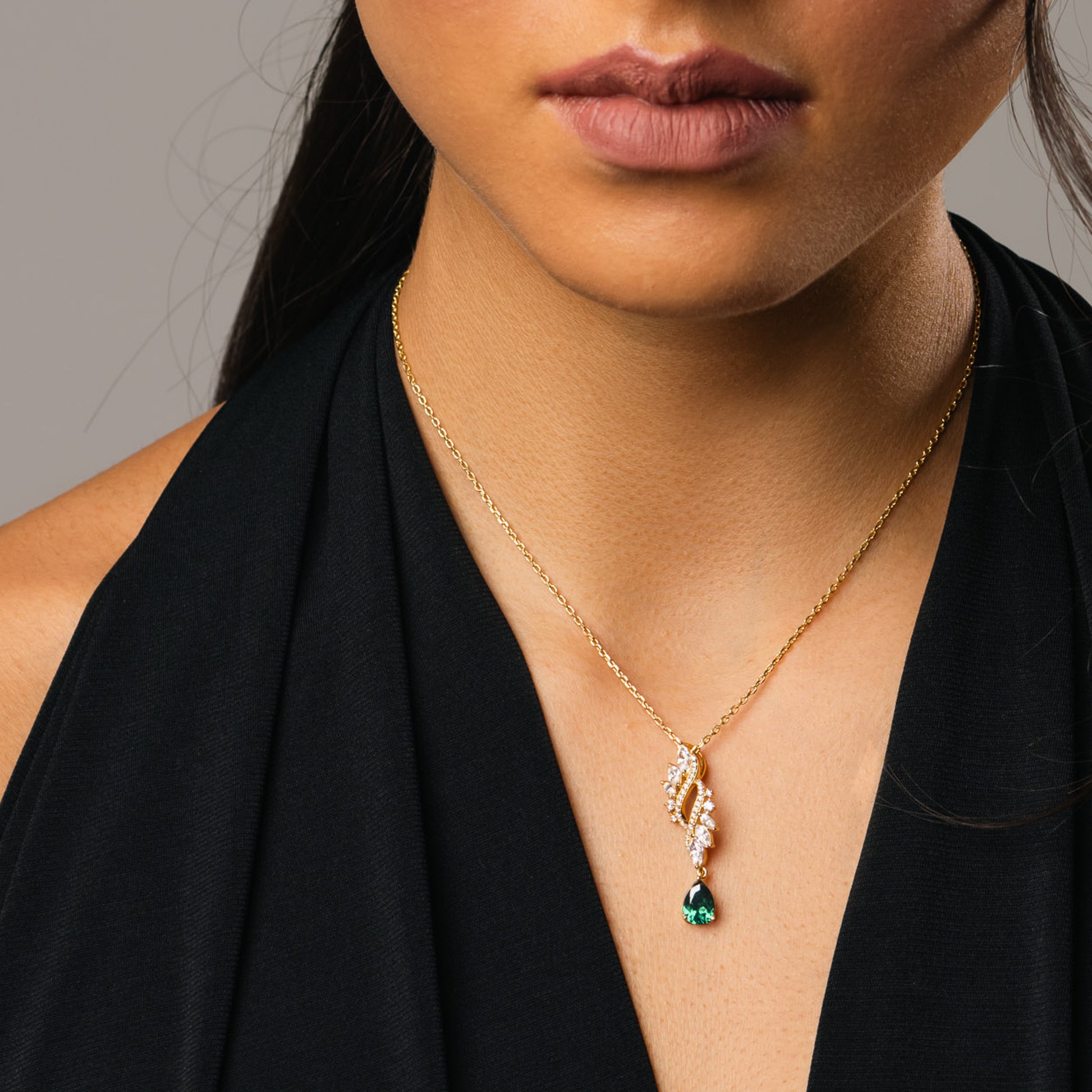 Collana Gemma di Eleganza, bagno in oro 18k – dettaglio
