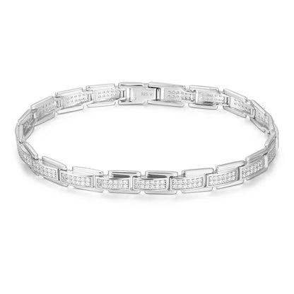 Bracciale Nexus, bagno di rodio – vista prodotto