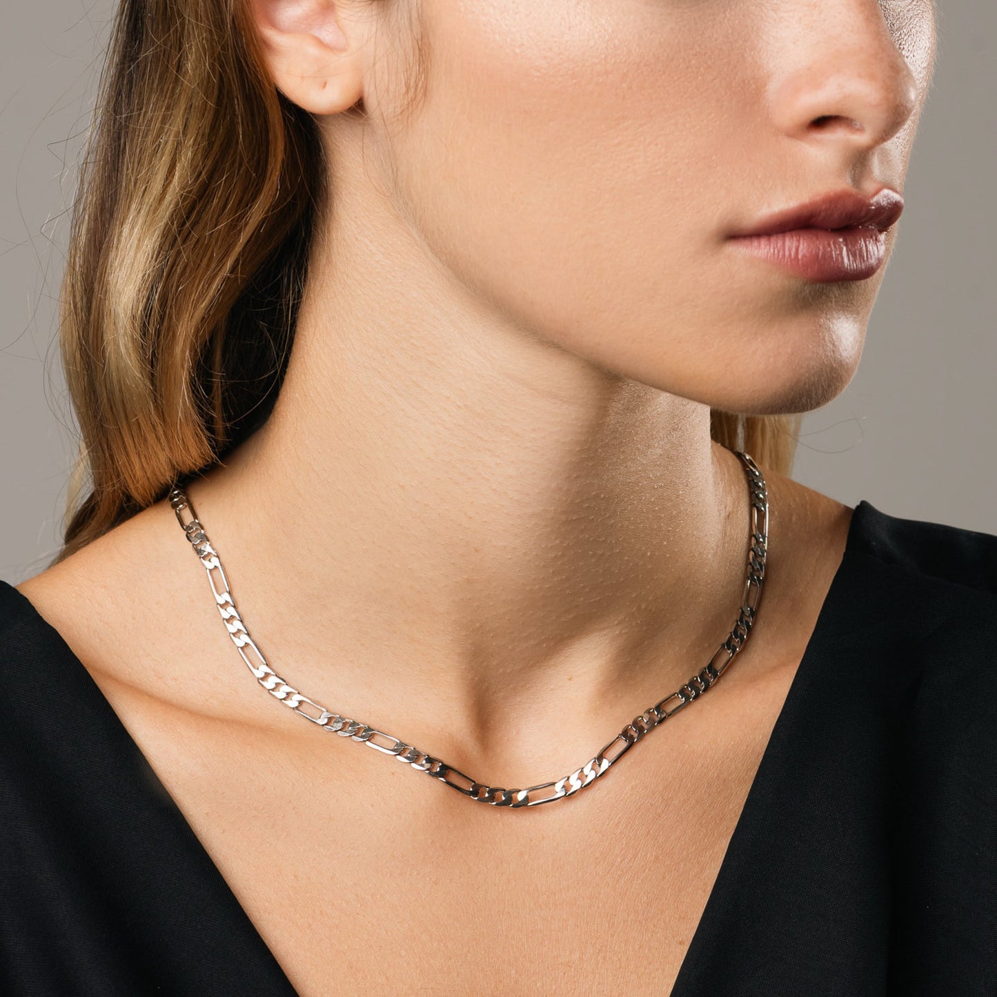 Collana Anima Libera, bagno di rodio – dettaglio