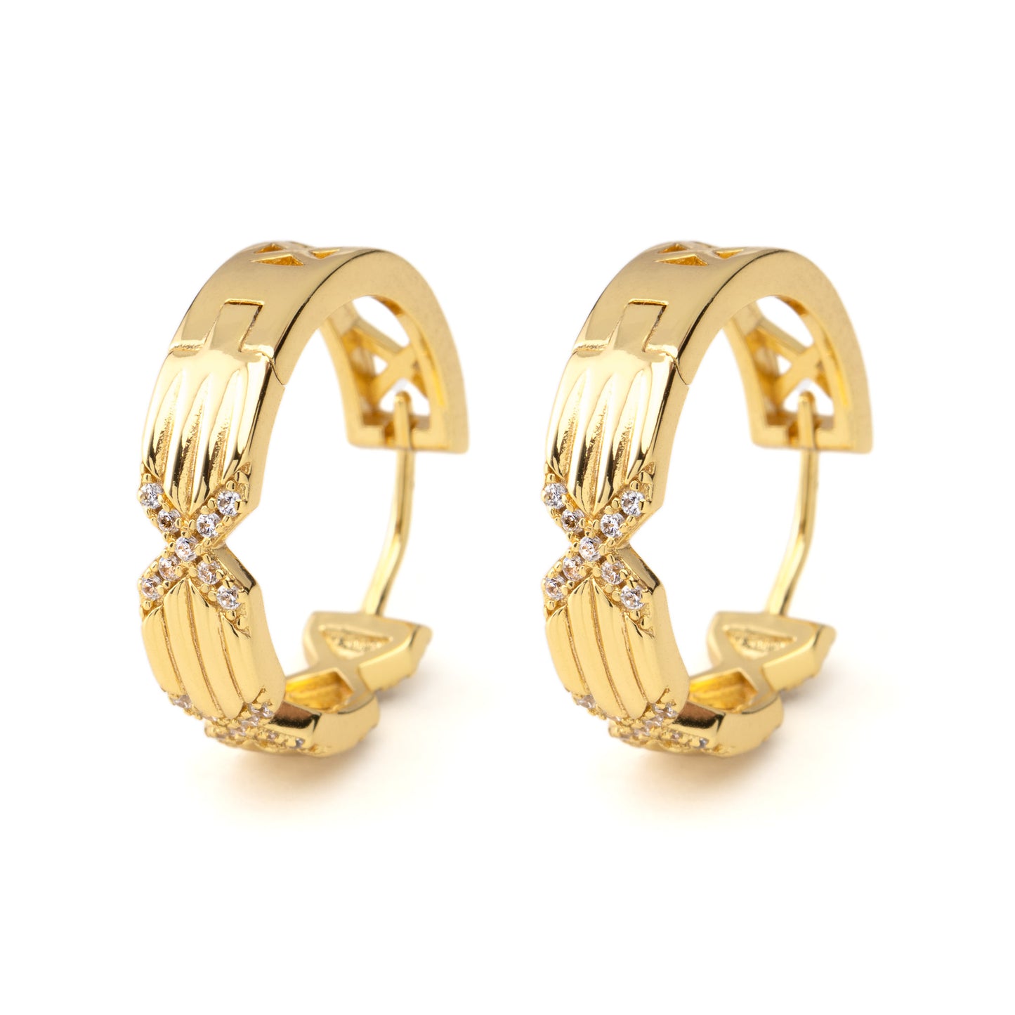 Orecchini Alchimia Brillante, bagno in oro 18k – vista prodotto