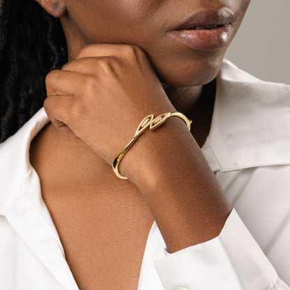 Bangle Gocce di Luce, bagno in oro 18k – dettaglio