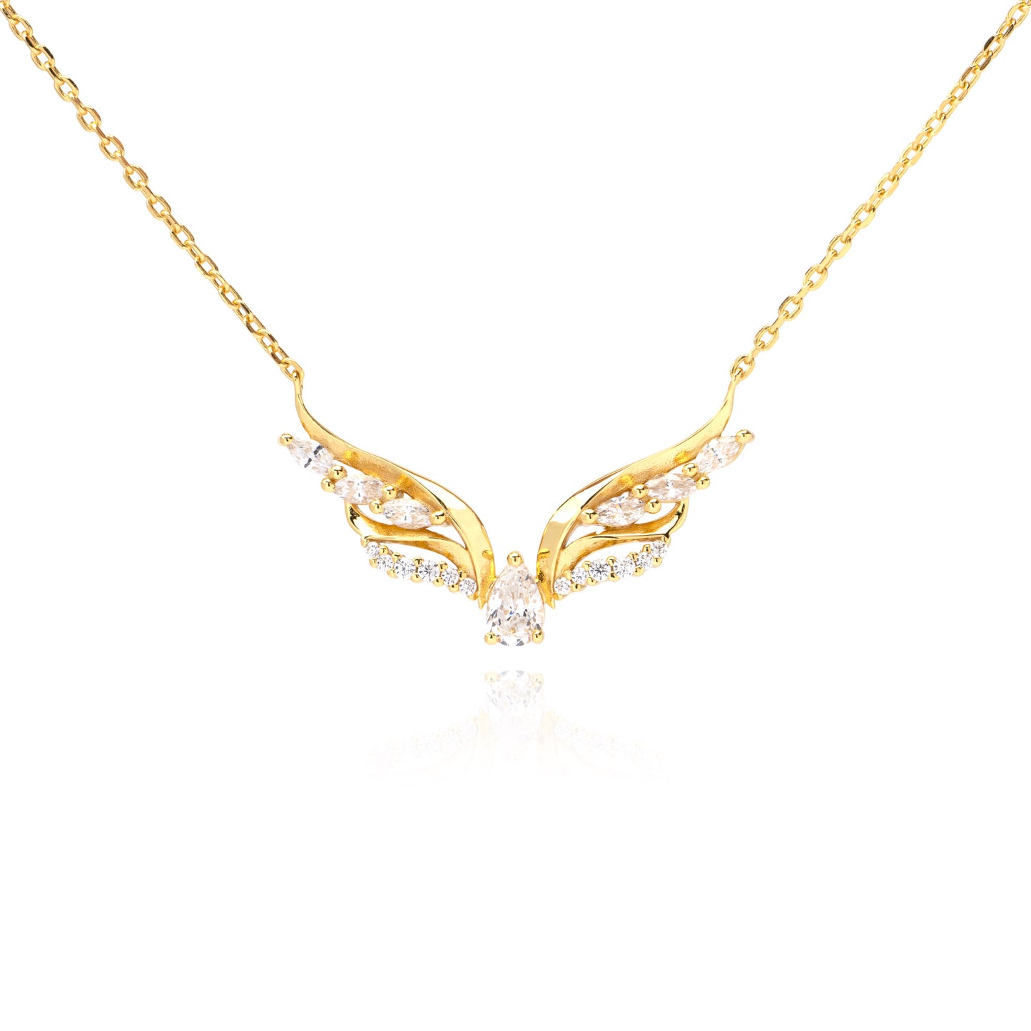 Collana Anima Alata, bagno in oro 18k – vista prodotto