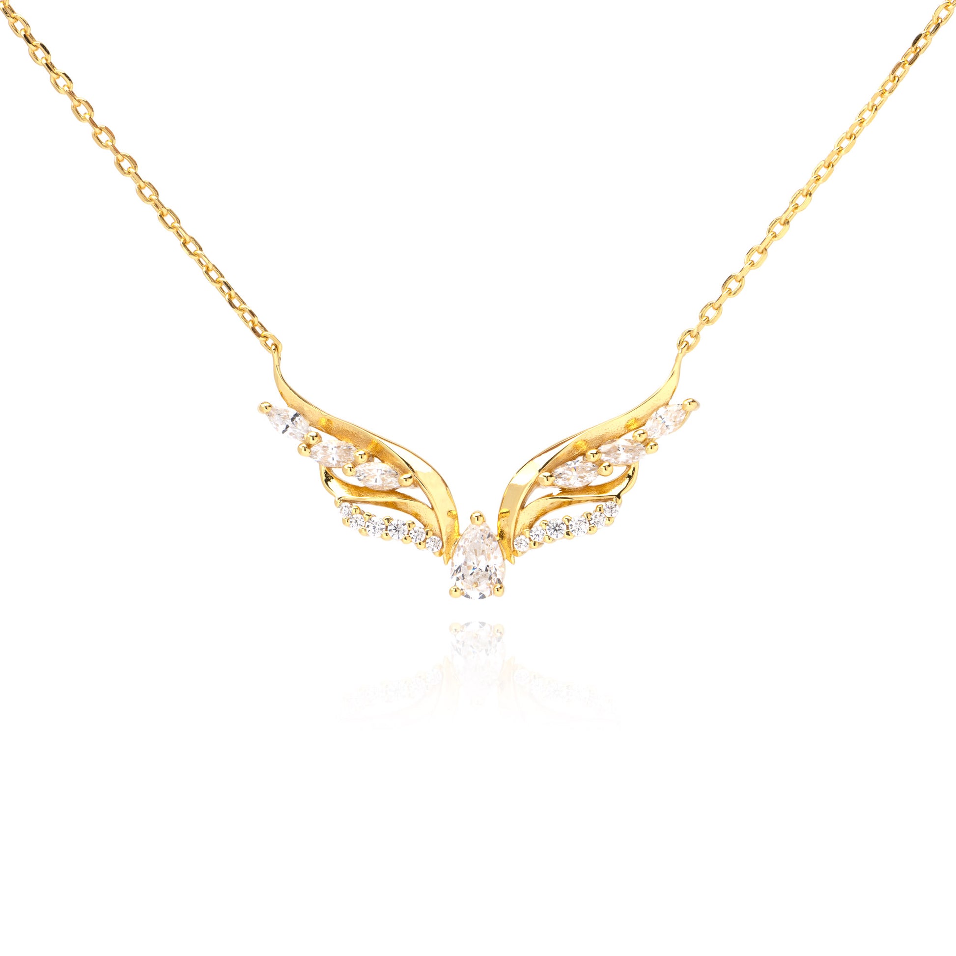 Collana Anima Alata, bagno in oro 18k – vista prodotto
