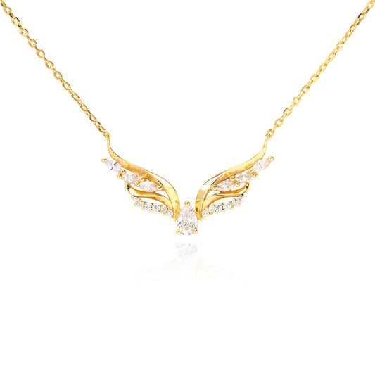 Collana Anima Alata, bagno in oro 18k – vista prodotto